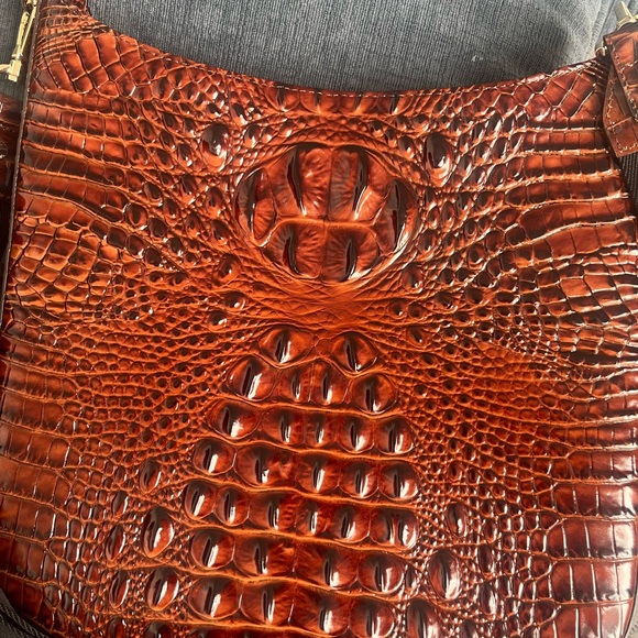 Brahmin Leia Crossbody Pecan PERFECT CONDITION - Picture 11 of 14